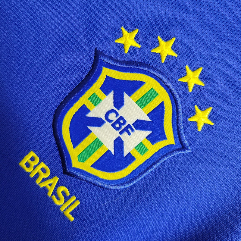 Camisa Brasil Away 2002 Retrô - Azul