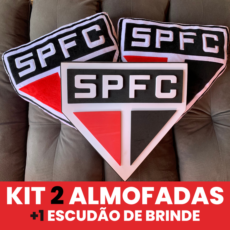 Almofadas e Escudão do São Paulo Original | Frete Grátis