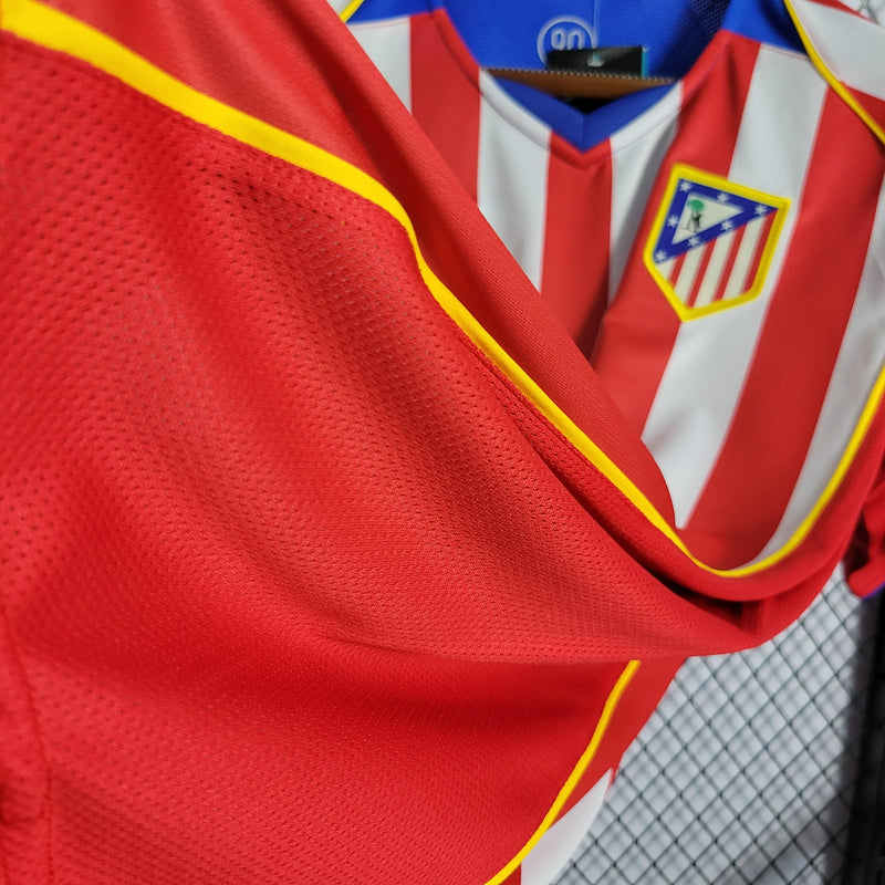 Camisa Atlético de Madrid Spider 04/05 Retrô - Branca e Vermelha