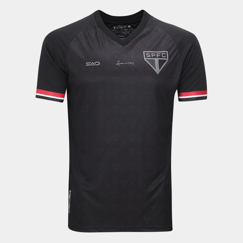 Camisa São Paulo Consciência Negra Masculina - Preto