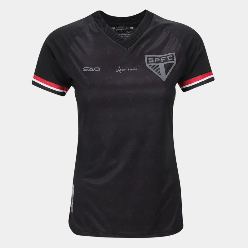 Camisa São Paulo Consciência Negra Feminina Baby Look