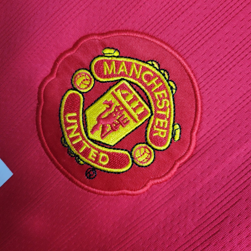 Camisa Manchester United Home 07/08 Retrô - Vermelha