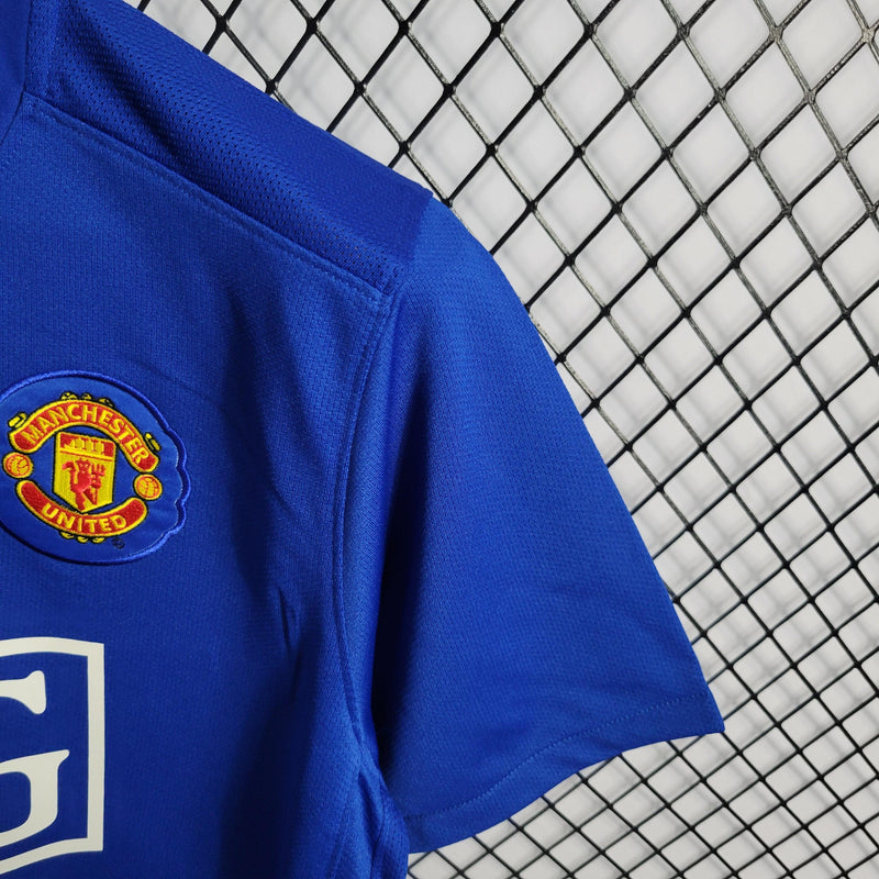 Camisa Manchester United Away 07/08 Retrô - Azul