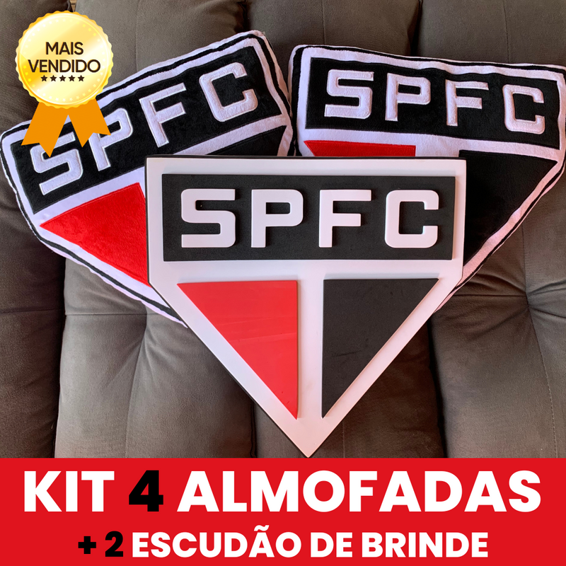 Almofadas e Escudão do São Paulo Original | Frete Grátis