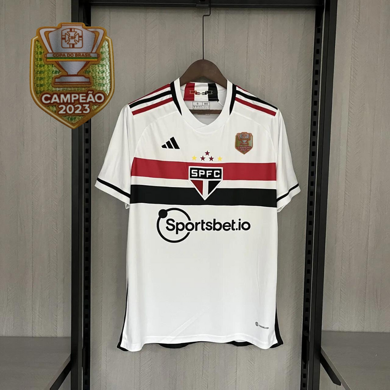 Camisa do São Paulo 23/24 | Com Personalização e Patch de Campeão Grátis