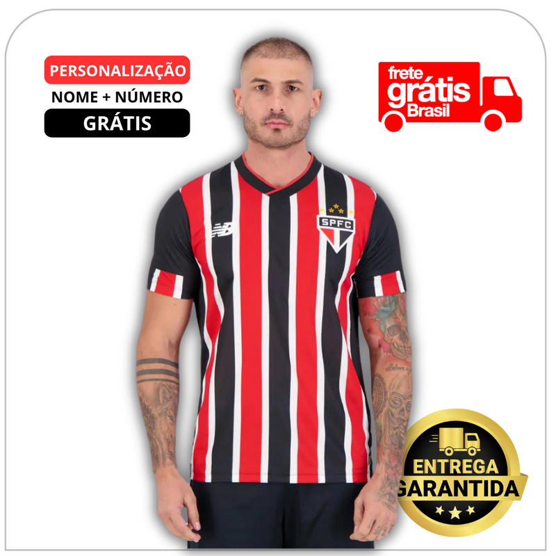 Camisa do São Paulo Tricolor 24/25 + Personalização Grátis