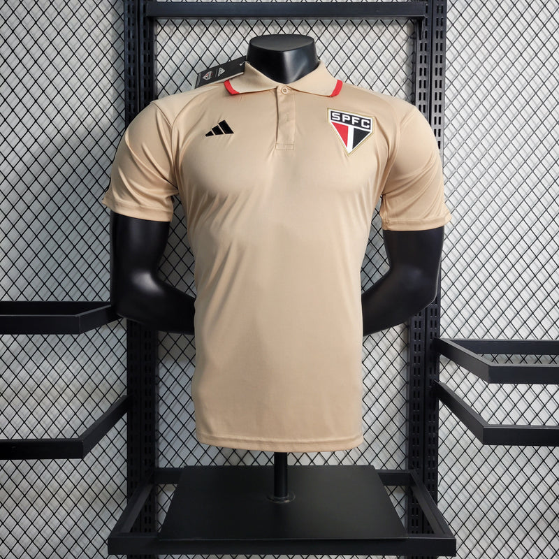 Camisa Polo São Paulo 2023 Bege