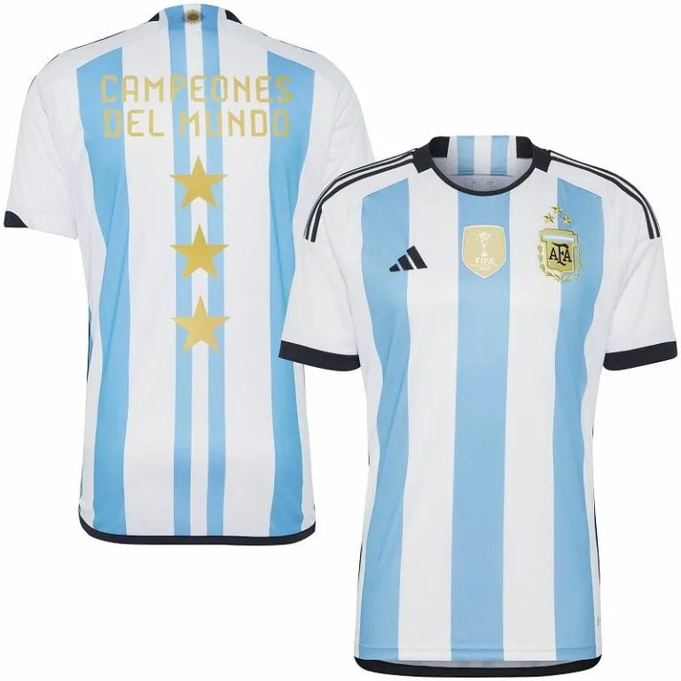 Camisa Argentina 3 Estrelas - Azul e Branca