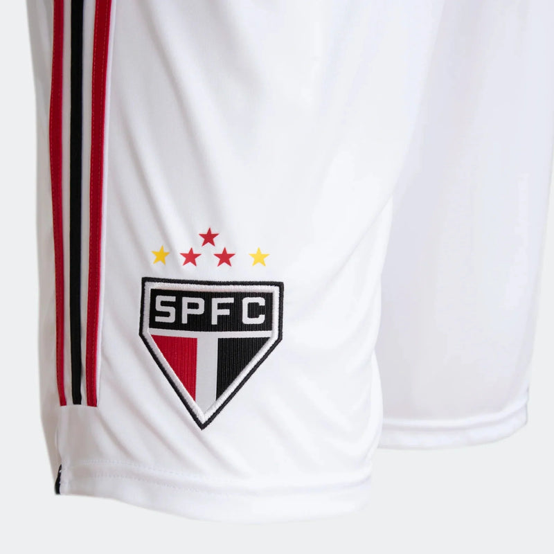 Calção do São Paulo Branco 23/24 - Fanatic Soberano