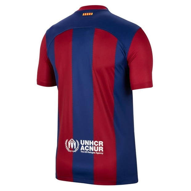 Camisa Barcelona Home 23/24 - Azul e Vermelha