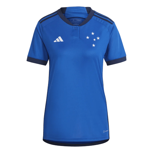 Camisa Cruzeiro Home 23/24 Feminina - Azul