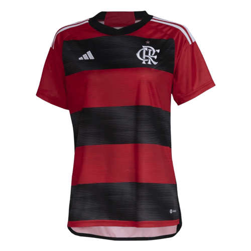 Camisa Flamengo Home 23/24 Feminina - Preta e Vermelha