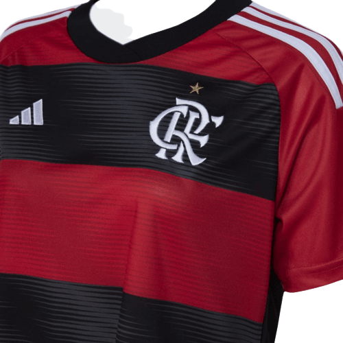 Camisa Flamengo Home 23/24 Feminina - Preta e Vermelha